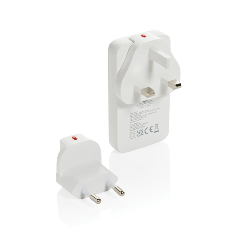 Fluxo RCS 65W plochá GaN nabíjačka s univerz.i konektormi biela 3