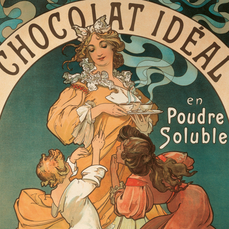 NOTIQUE Poznámkový kalendár Alfons Mucha 2026, 30 x 30 cm 7