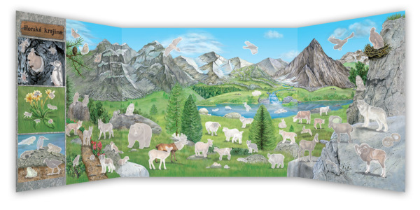 SVET DRAVCOV, ŠELIEM a ďalších zvierat našich hôr – Knižka s plagátom a samolepkami 1