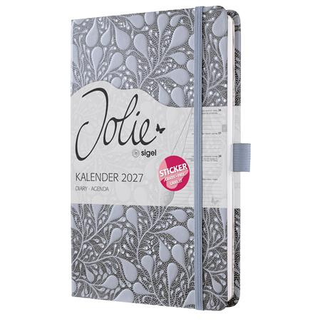 Diár, A5, týždenný, 2027, tvrdá obálka, SIGEL "Jolie", Enchanted Sky 2