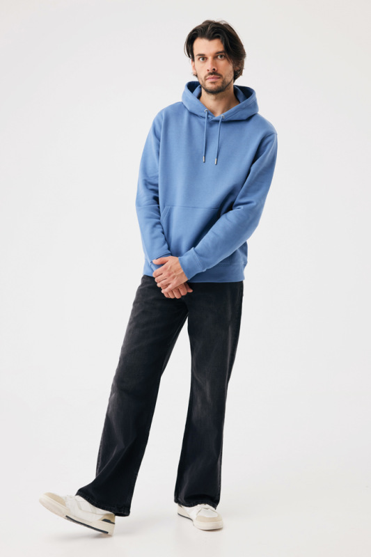 IQONIQ Joshua Unisex mikina s kapucňou z rec. bavlny moon blue XXL 11