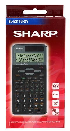 Kalkulačka, vedecká, 273 funkcií, SHARP "EL-531", sivá 2