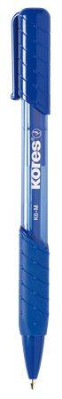 Guľôčkové pero, 0,7 mm, stláčací mechanizmus, KORES "K6-M", modré