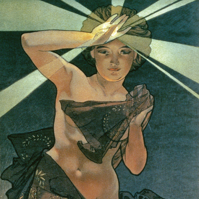 NOTIQUE Poznámkový kalendár Alfons Mucha 2026, 30 x 30 cm 13