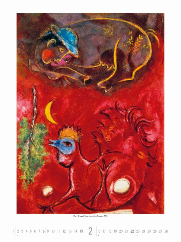 Nástenný kalendár Marc Chagall 2026 2