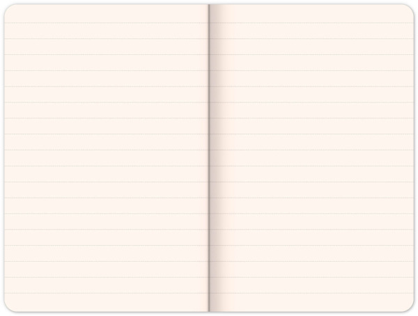 NOTIQUE Notes Samet Typo, linajkovaný, 13 × 21 cm 1
