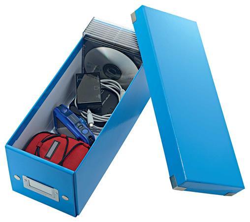 Úložná škatuľa na CD, LEITZ "Click&Store", modrá