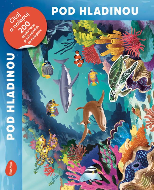 Čítaj a nalepuj – POD HLADINOU, kniha se samolepkami 5