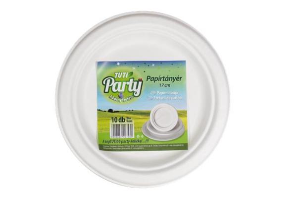 Papierový tanier, okrúhly, na dezerty, 17 cm, 10 ks, TUTI "Party"