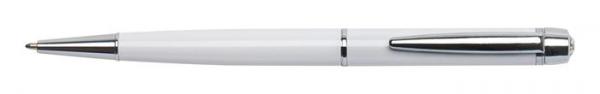 Guľôčkové pero, Crystlas from SWAROVSKI®, s bielym krištáľom, ART CRYSTELLA "Lille Pen", b