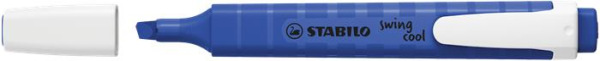 Zvýrazňovač, 1-4 mm, STABILO "Swing Cool NatureCOLORS Wildflowers", ultramarine 2