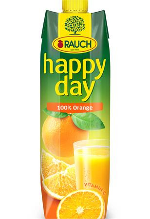 Ovocná šťava, 100%, 1 l, RAUCH "Happy day", pomaranč