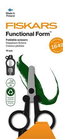 Nožnice, skladacie, cestovné, 11 cm, FISKARS "Renew"