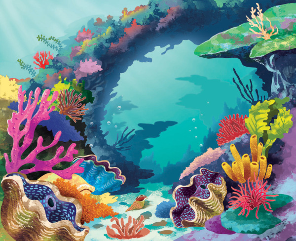 Čítaj a nalepuj – POD HLADINOU, kniha se samolepkami 1