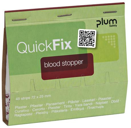 Náplaste na zastavenie krvácania, náhradná nápň, "Quick Fix", 45 ks, PLUM 1