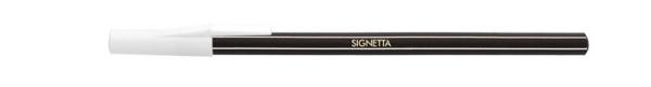 Guľôčkové pero, 0,7 mm, s vrchnákom, ICO "Signetta", čierne