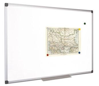 Biela tabuľa, magnetická, 100x150 cm, hliníkový rám, VICTORIA