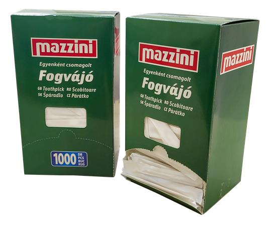 Špáradlá, hygienicky balené, 1000 ks, MAZZINI 2