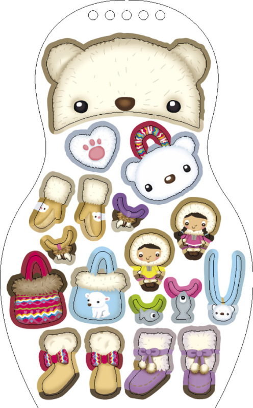 Obliekame eskimácke bábiky ANOUK – Maľovanky 2