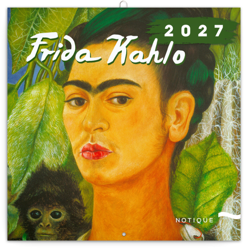 NOTIQUE Grid calendar Frida Kahlo 2027, 30 x 30 cm