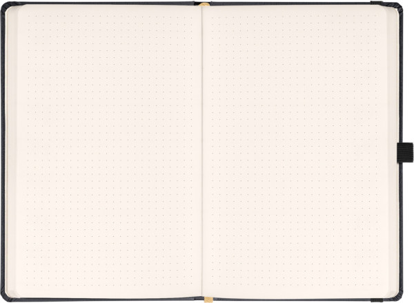 NOTIQUE Notes Balacron, čierný, bodkovaný, 15 x 21 cm 1