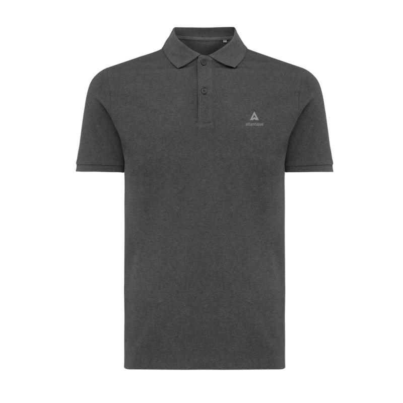 Polo tričko Iqoniq Yosemite z recykl. bavlny heather anthracite 5XL 3