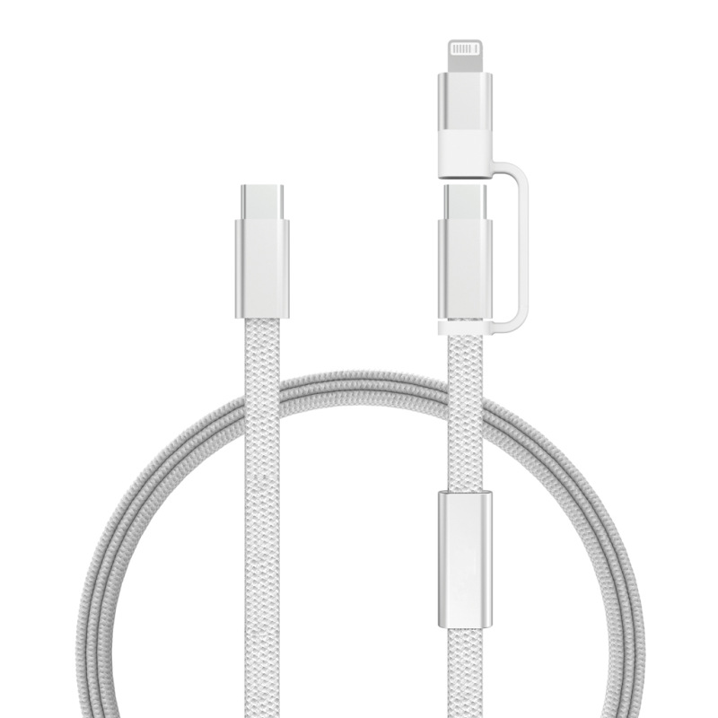 Arc RCS 60W 120 cm 2 v 1 rýchlonabíjací kábel sivá 1