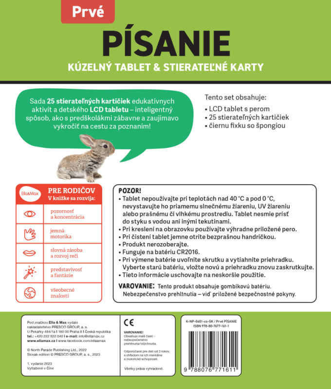 Kúzelný tablet & stierateľné karty – Prvé PÍSANIE 7