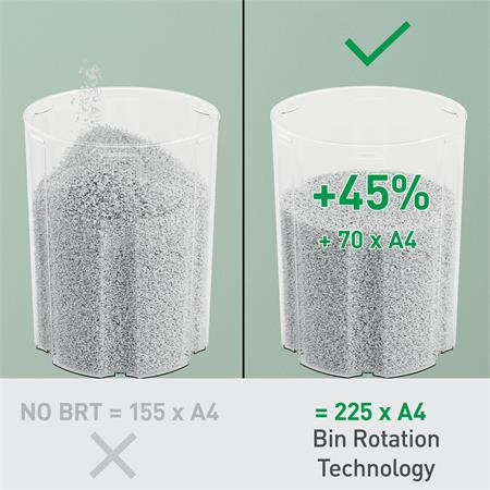 Skartovací stroj, mikrokonfety, 6 listov, LEITZ "IQ OptiMax Home Office 225 P5" 10