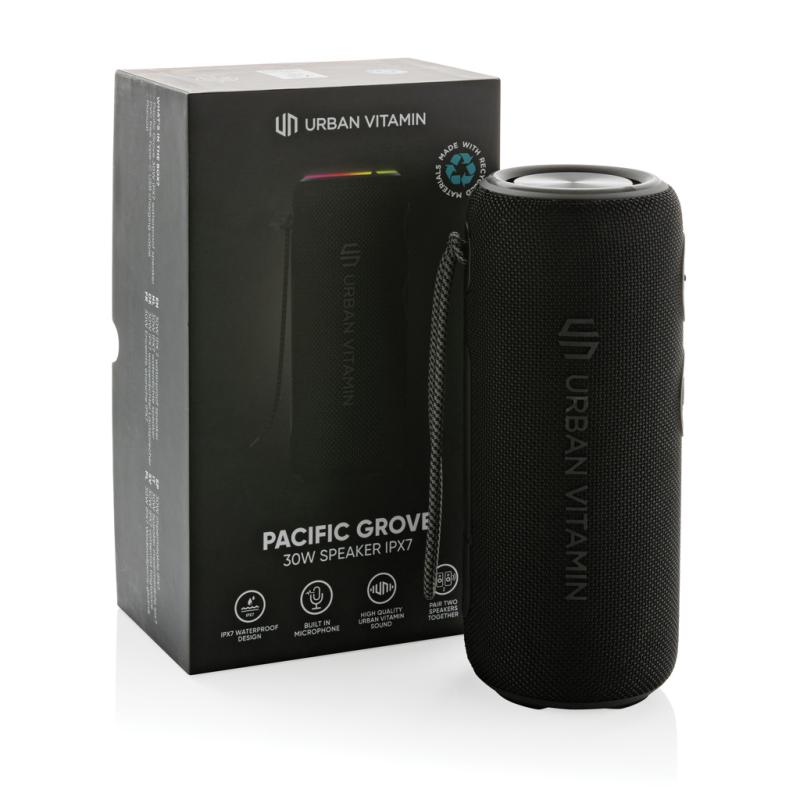 Reproduktor IPX7 30W Urban Vitamin PacificGrove z RCS plastu čierna 19