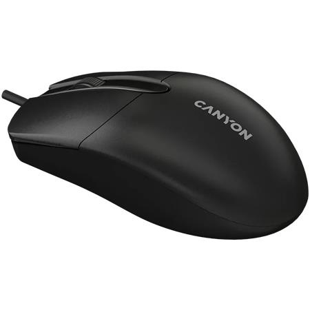 Myš, drôtová, optická, USB, CANYON "M-5", čierna 2