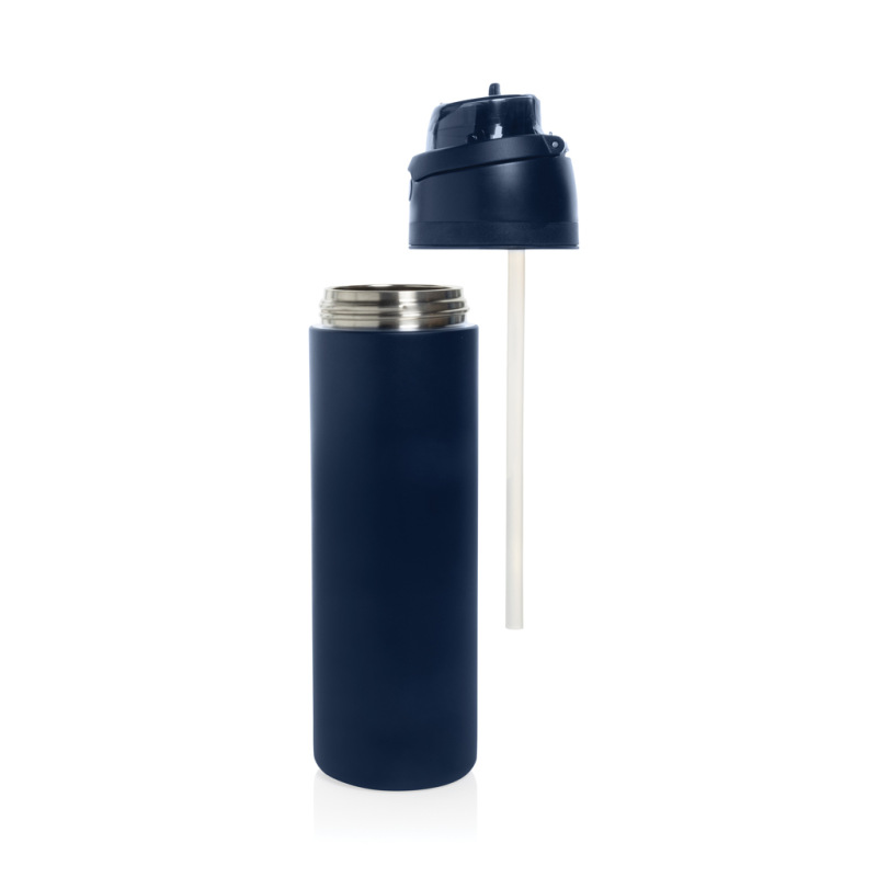 Uzatvárateľná fľaša Omni Sip 720ml z RCS recyklovanej ocele námornícka modrá 7