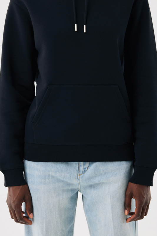 IQONIQ Joshua Unisex mikina s kapucňou z rec. bavlny čierna XS 14