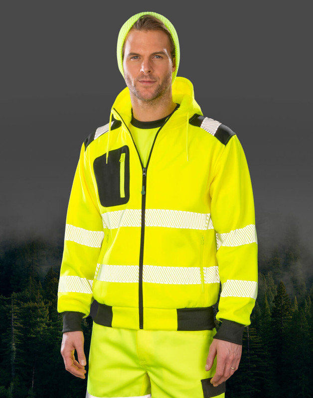 Mikina s kapucňou Recycled Robust Zipped Safety