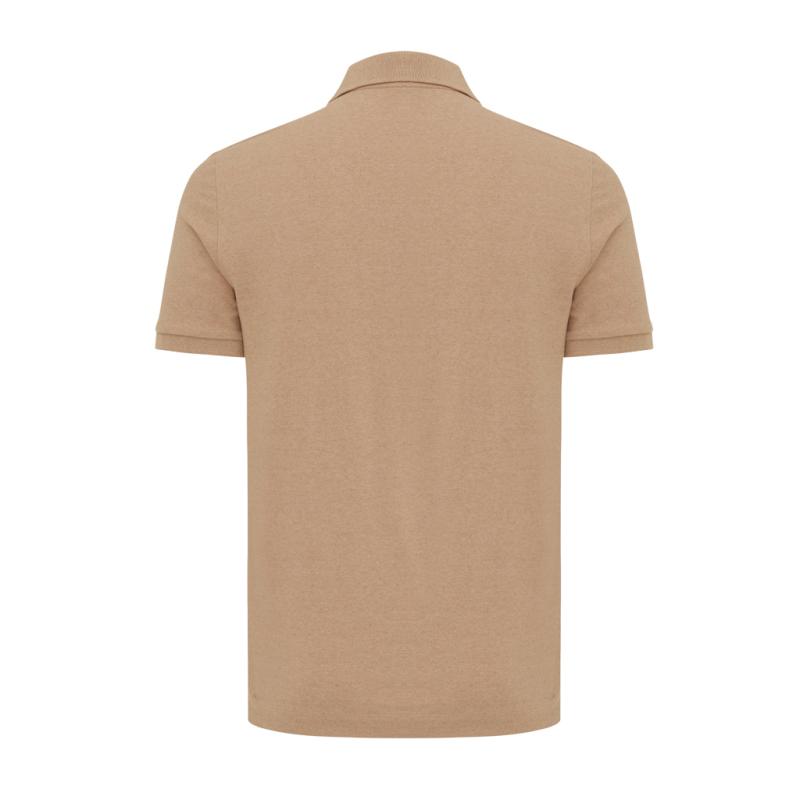 Polo tričko IQONIQ Yosemite z recykl. bavlny heather brown XXS 1