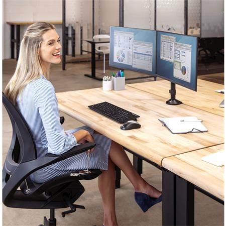 Stojan na monitor, k 2 monitorom, FELLOWES, "Reflex Series™" 2