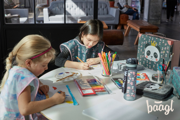 BAAGL SADA 5 Zippy Panda: aktovka, peračník, vrecko, zástera, peňaženka 13