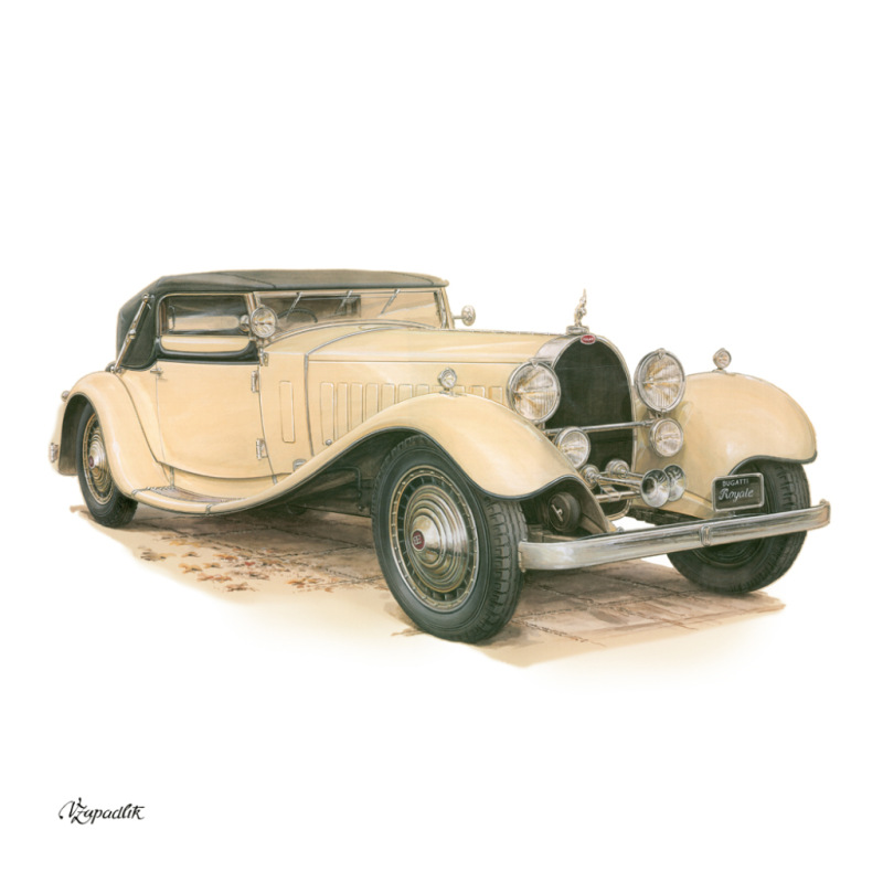 NOTIQUE Poznámkový kalendár Classic Cars – Václav Zapadlík 2027, PLASTIC FREE, 30 x 30 cm 9