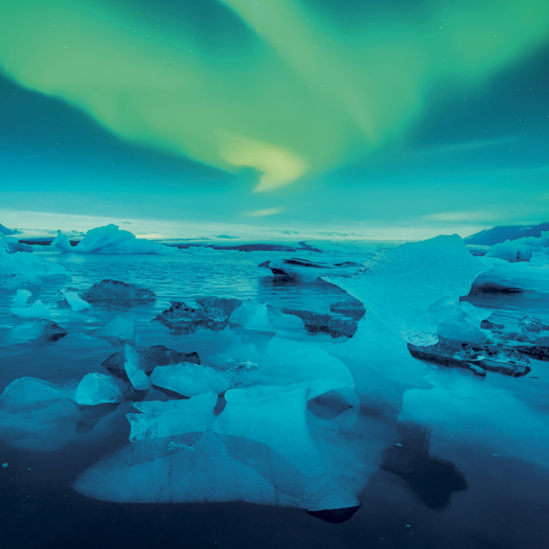 NOTIQUE Grid calendar Aurora Borealis 2027, 30 x 30 cm 7