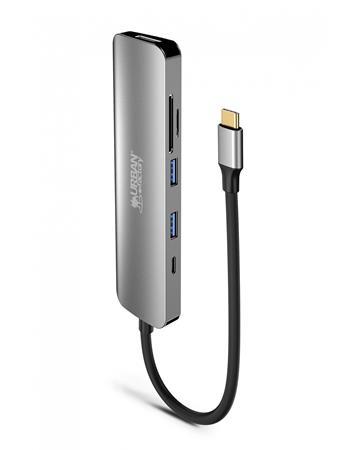 USB HUB, USB-C/USB 3.0/HDMI/SD/mSD, URBAN FACTORY