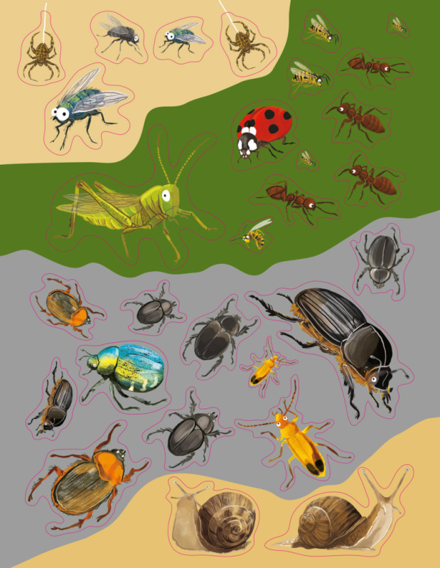 SVET CHROBÁKOV, MOTÝĽOV a iných potvoriek – Kniha samolepiek 9