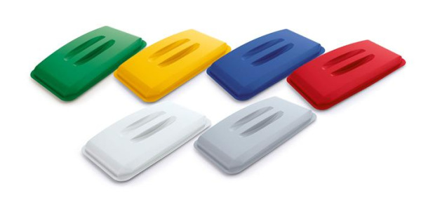 Poklop pre 60 l odpadkový kôš, plast, DURABLE "Durabin®", žltý 3