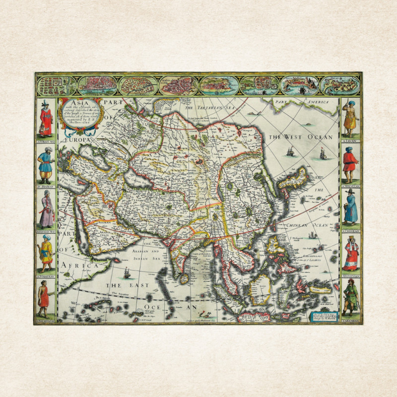 NOTIQUE Poznámkový kalendár Staré mapy 2026, 30 x 30 cm 12