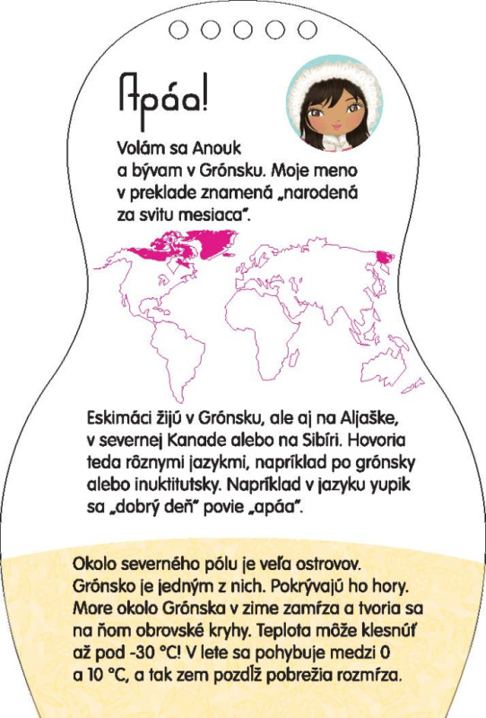 Obliekame eskimácke bábiky ANOUK – Maľovanky 4