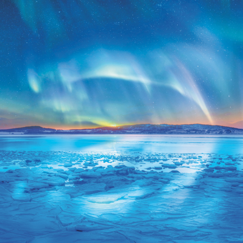 NOTIQUE Grid calendar Aurora Borealis 2027, 30 x 30 cm 6