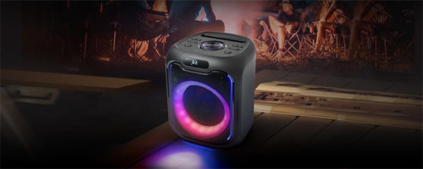 Reproduktor, Bluetooth, s mikrofónom, LED svetlami, 150W, MUSE "M-1803DJ", čierny 7