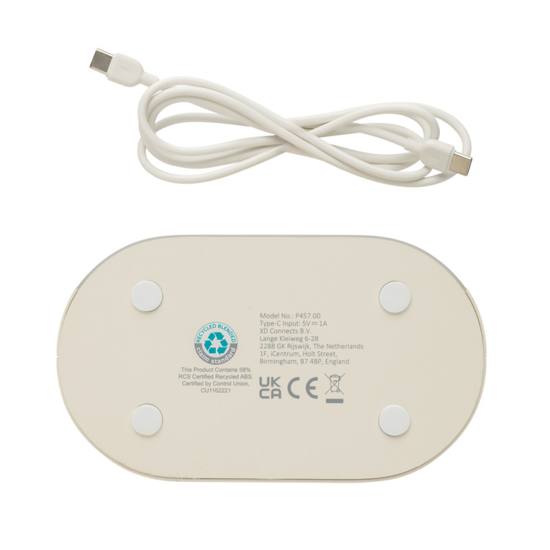 LumaRise RCS budík s bielym šumom z recyklovaného plastu béžová 10