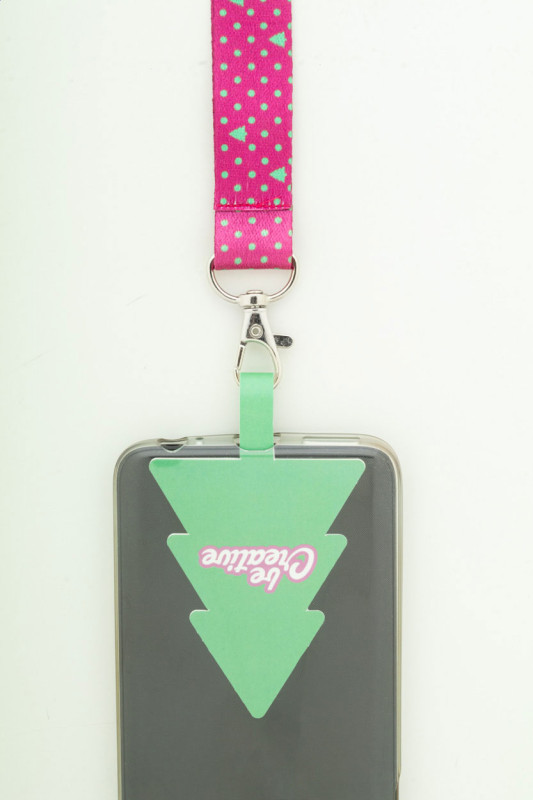 SuboFob Mobile Xmas lanyard na ruku s držiakom mobilného telefónu RPET na zákazku 2