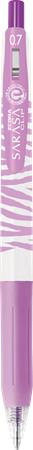 Gélové pero, 0,33 mm, stláčací mechanizmus, pruhované telo, ZEBRA "Sarasa Clip Pastel", pa
