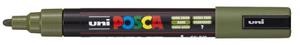 Dekoračný popisovač, 1,8-2,5 mm, UNI "Posca PC-5M", khaki 2